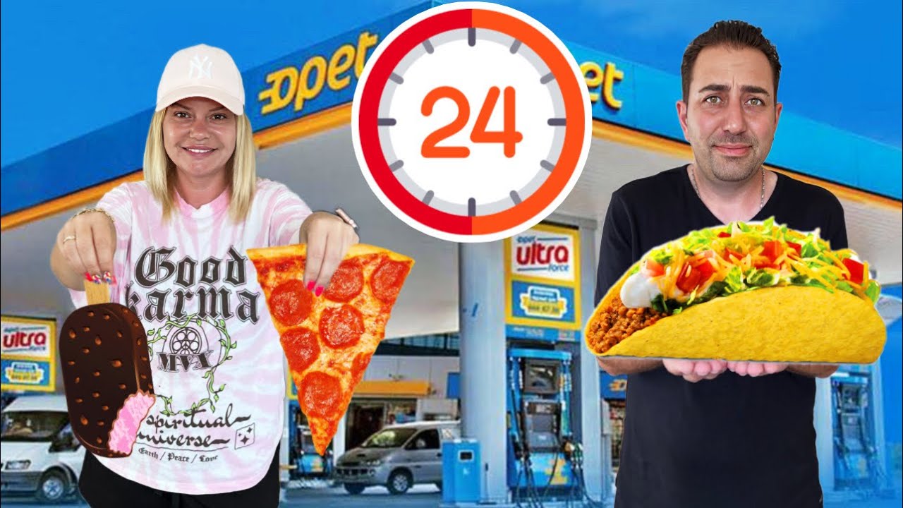 24 SAAT BENZİNLİK’ten YEMEK YEDİK ?! Suna Biltekin