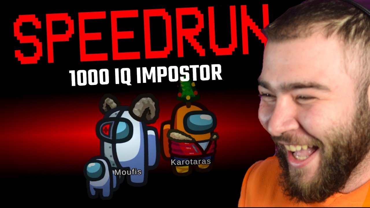 Among us ΑΛΛΑ ΤΟ ΕΚΑΝΑ SPEEDRUN! DeadlyMuffin