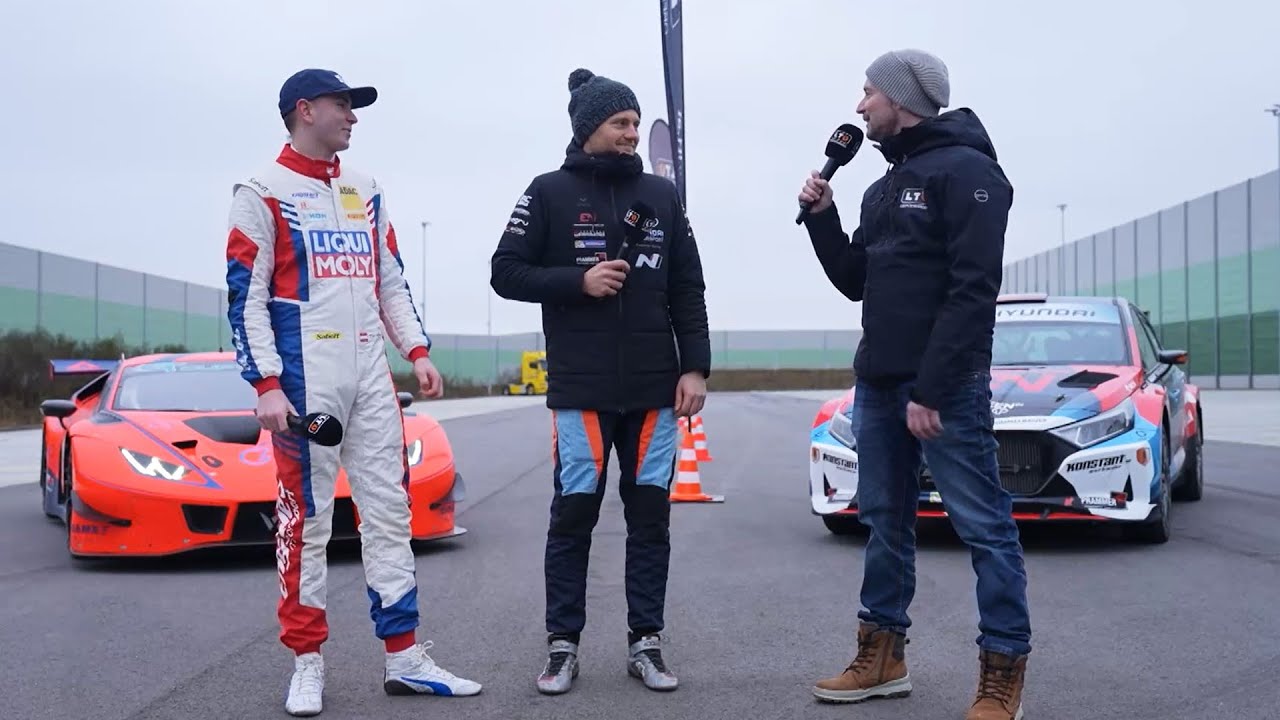 Motorsport duel: Lamborghini meets rally car