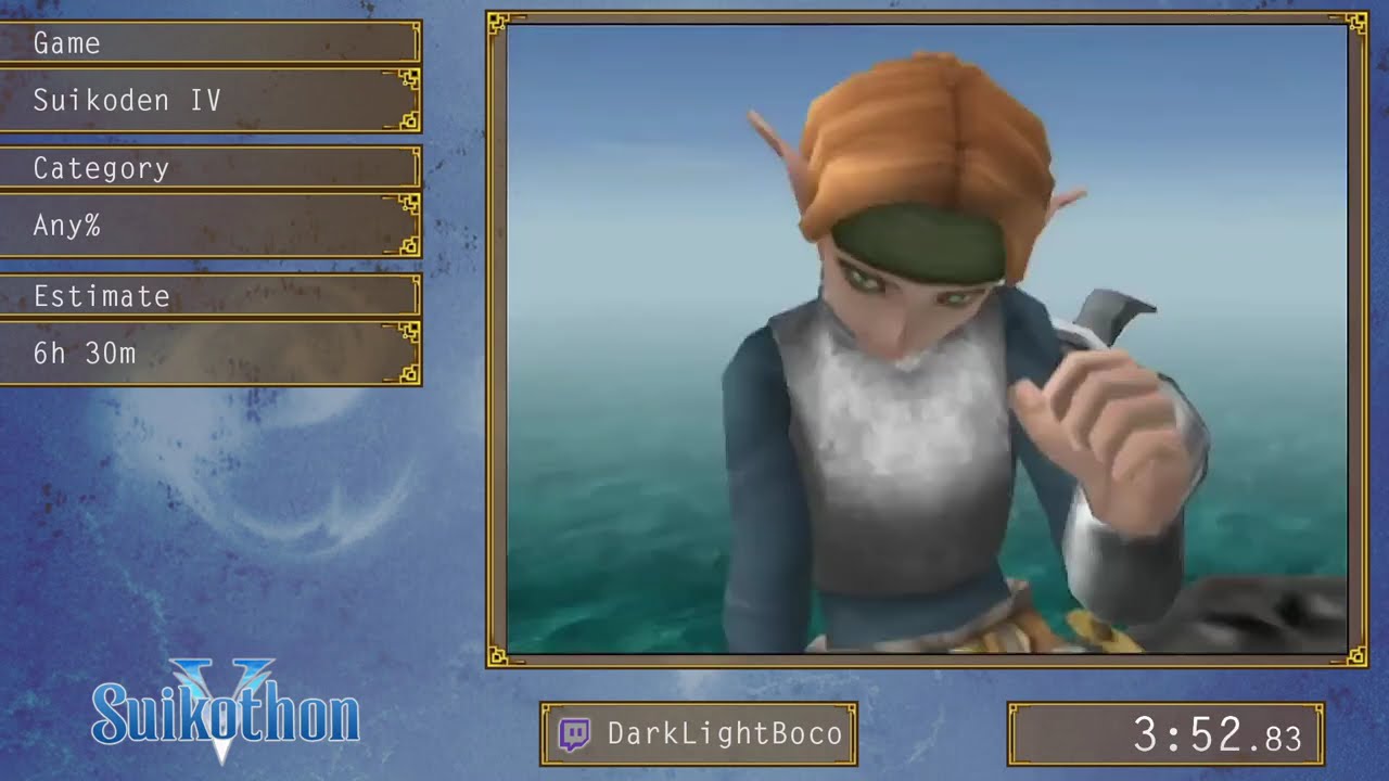 Suikothon V - Suikoden IV (Any%) by DarkLightBoco