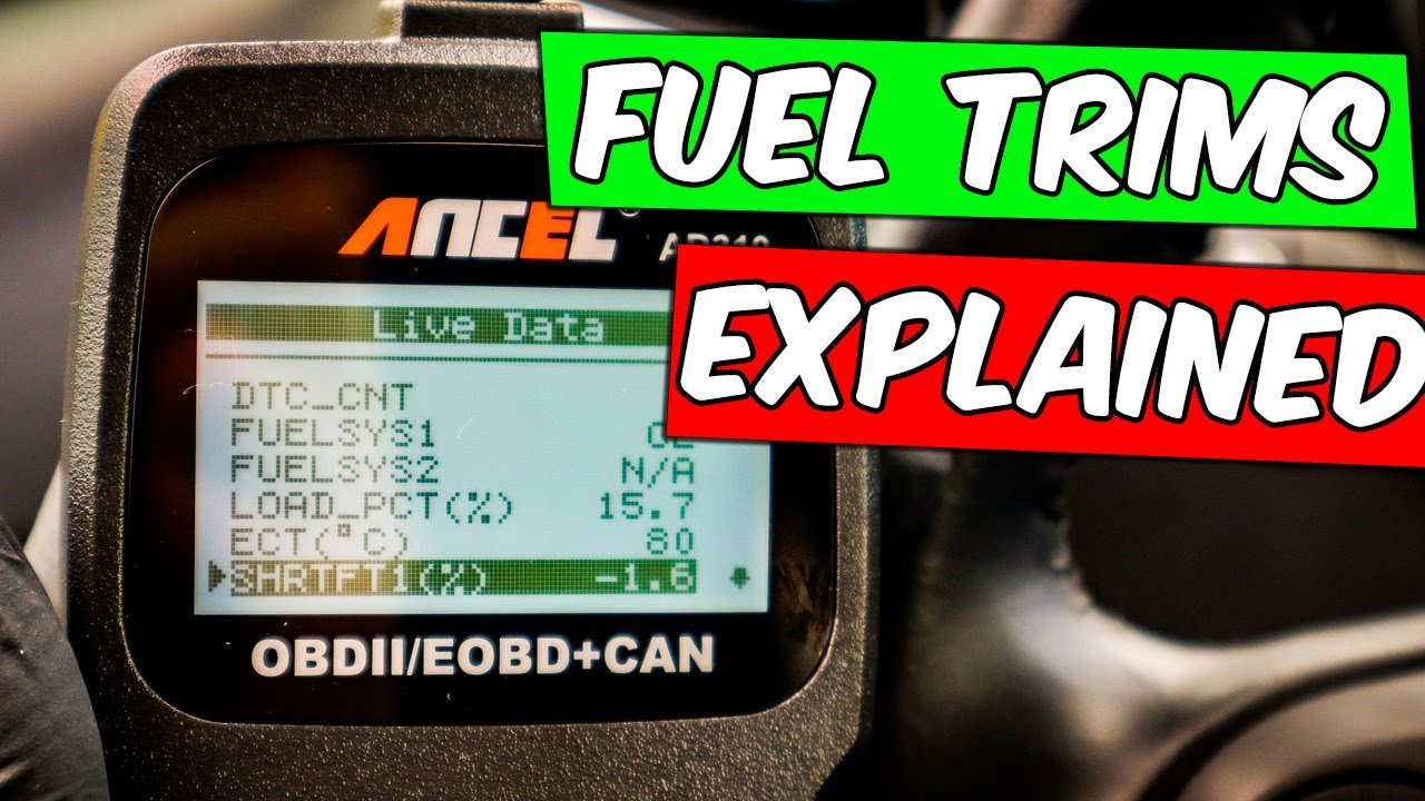 Используйте ENGINE FUEL TRIMS для подтверждения утечки вакуума