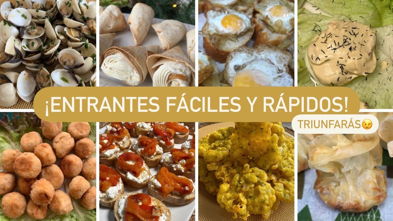 🎄10 APERITIVOS de NAVIDAD FÁCILES, RÁPIDOS y BARATOS🎄