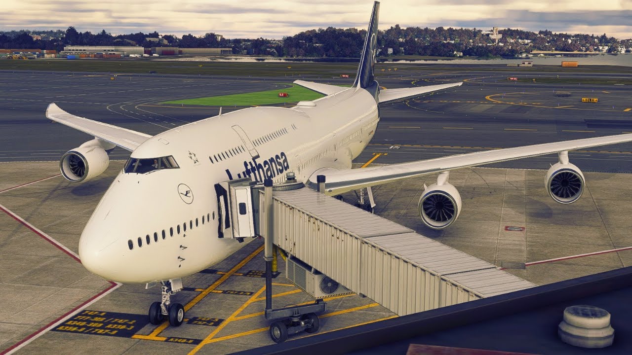 Lufthansa 747-8 Extremely Realistic Full Flight in 4K | Frankfurt - Boston | MSFS2020