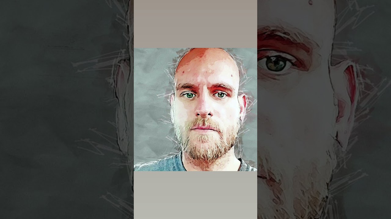 Cartoon Portrait: A Unique Artistic Rendition#CartoonPortrait #ArtisticRendition #BaldMan