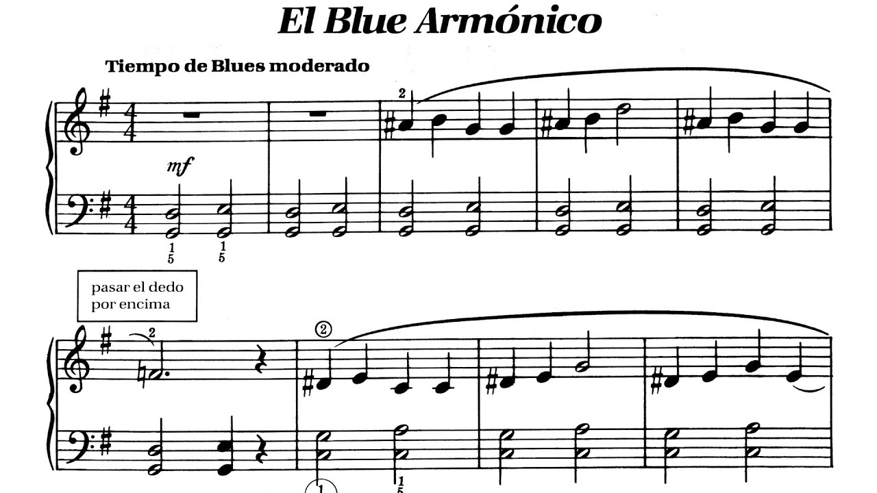 🎵 James Bastien - Piano Básico - Nivel 2 - 10. El blue armónico