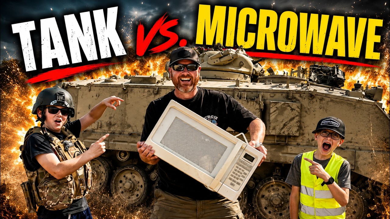 Flatten It Friday 💥 | Crushing a Microwave with Our FV432 APC!
