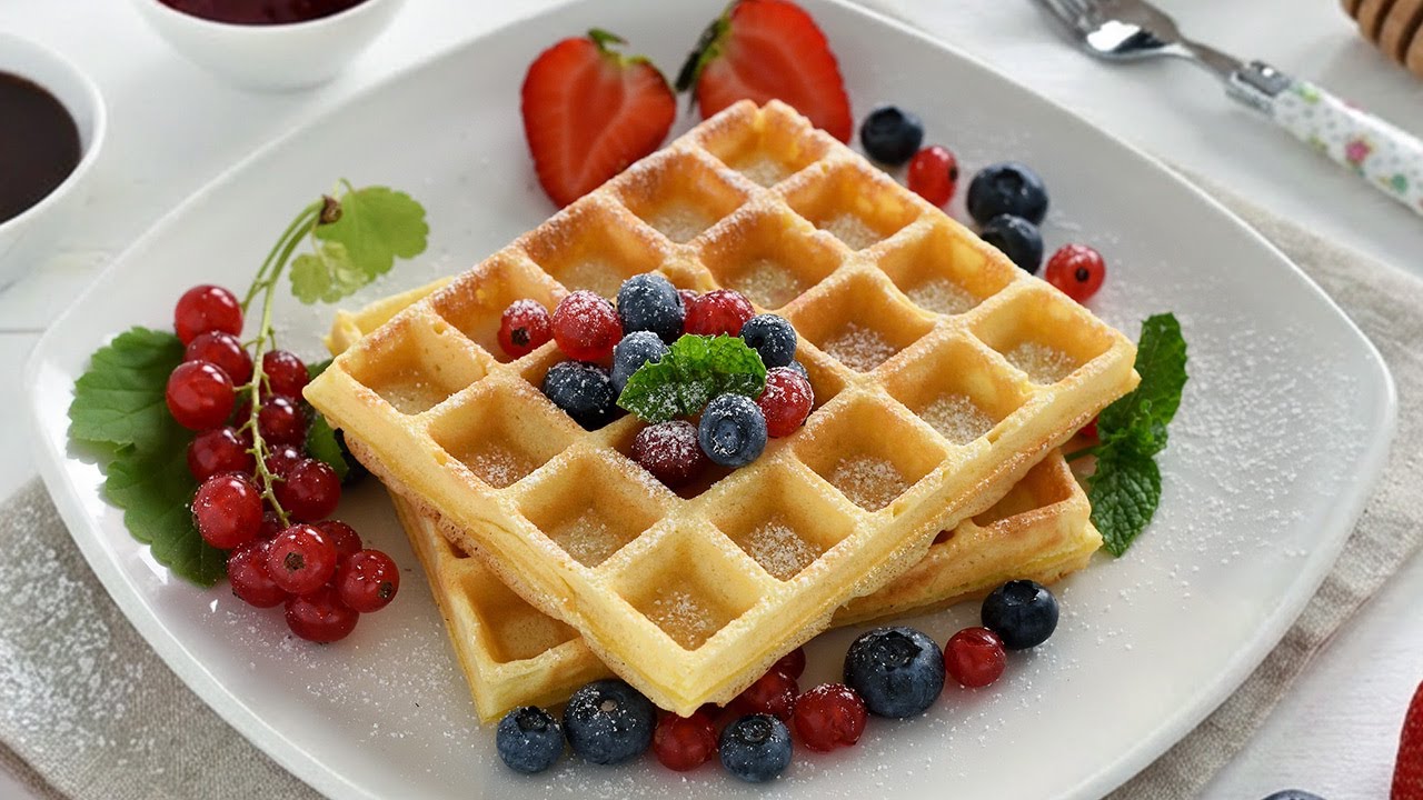 GOFRE BELGIENE 🧇 Reteta pentru cele mai pufoase waffle cu vanilie