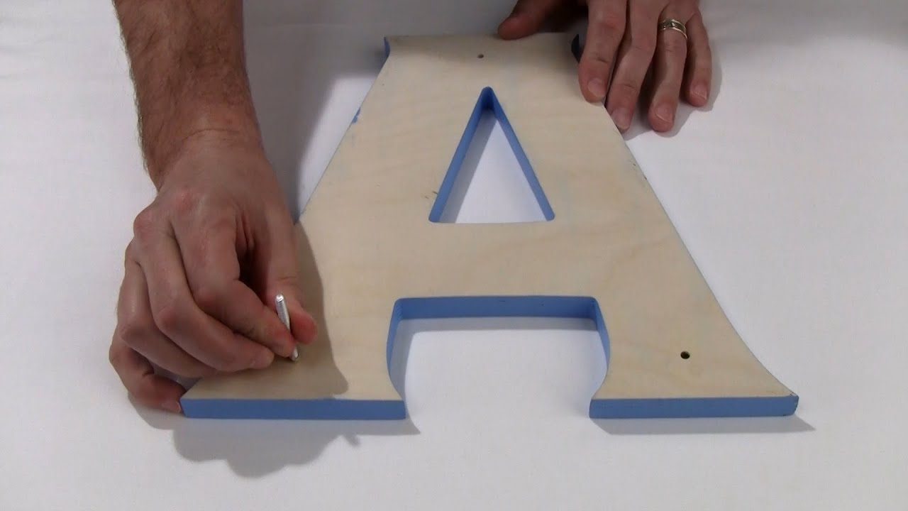 Quick Video on How to Stud Mount Sign Letters