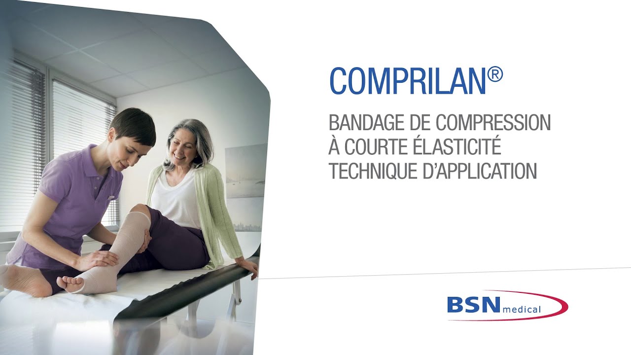 Comprilan Bandage de compression &agrave; courte &eacute;lasticit&eacute; Technique d'application