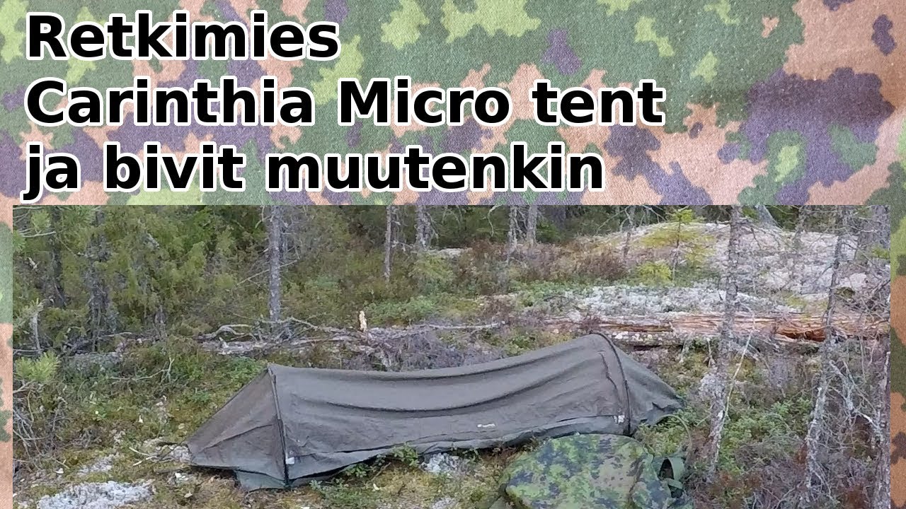 Carinthian Micro Tent ja bivipusseista muutenkin