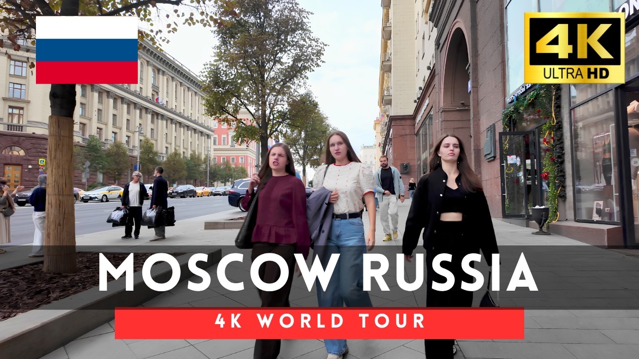 Moscow, Russia walking tour 4k 60fps