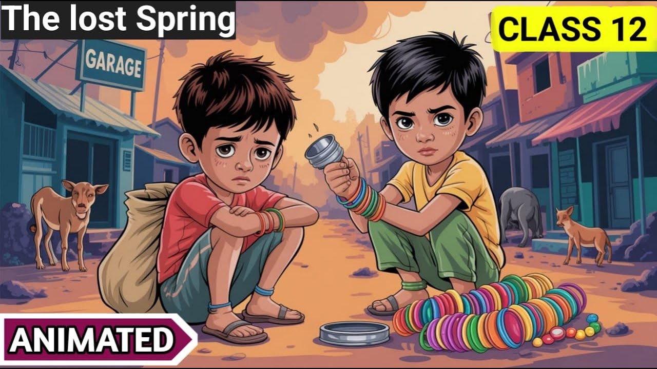 The Lost Spring class 12 English in Hindi |Animation | The Lost Spring (हिंदी में) Explained