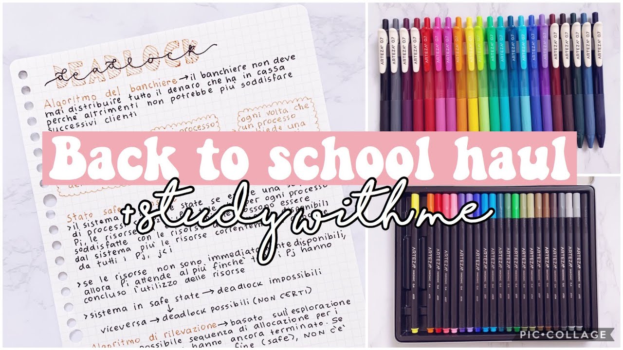 Back to school stationery haul + study with me | ft. Arteza