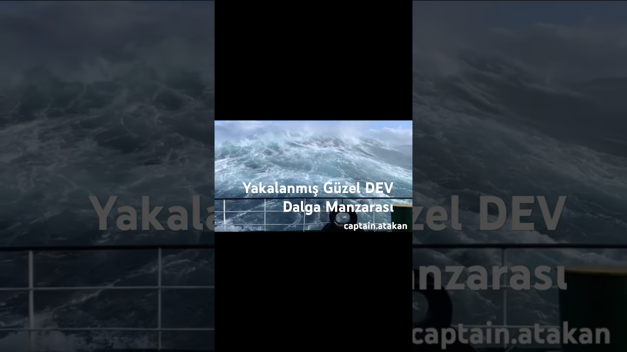 Yakalanmış G&uuml;zel DEV Dalga Manzarası #storm #fırtına #dalga #waves #pacific #views #vlog #sea #ocean