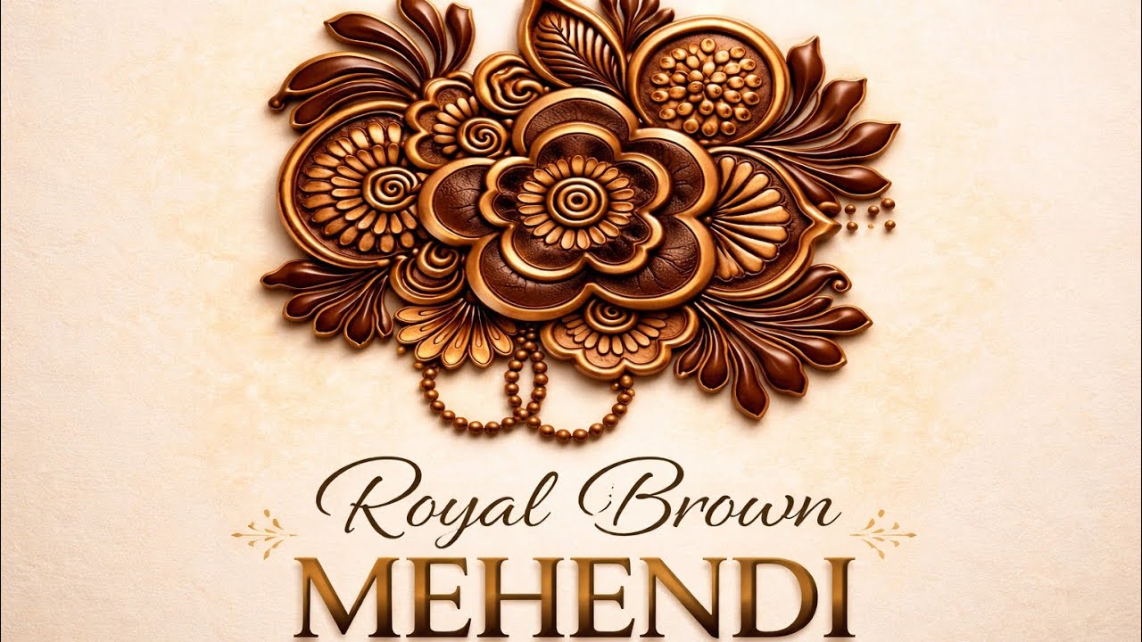 Bold & Dark Floral Mehndi Pattern | Complete Guide Tutorial 
