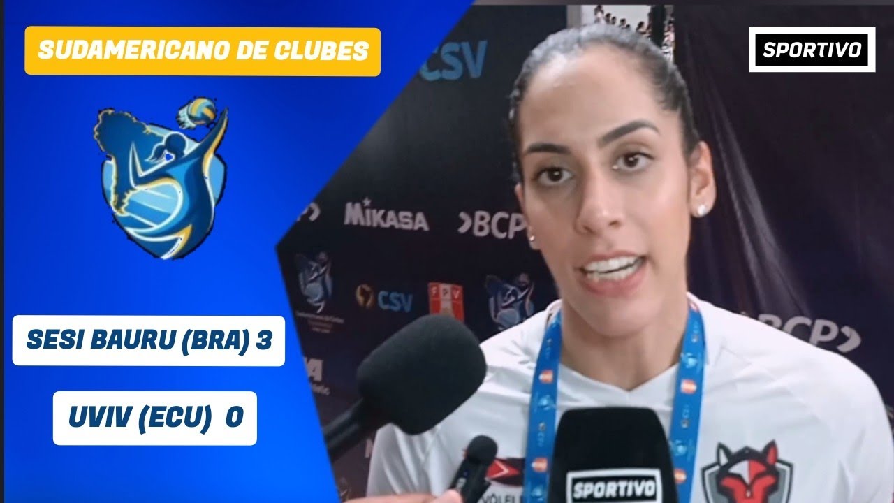 Sesi Bauru ganó 3 - 0 y define ante Regatas Lima su grupo del Sudamericano de clubes