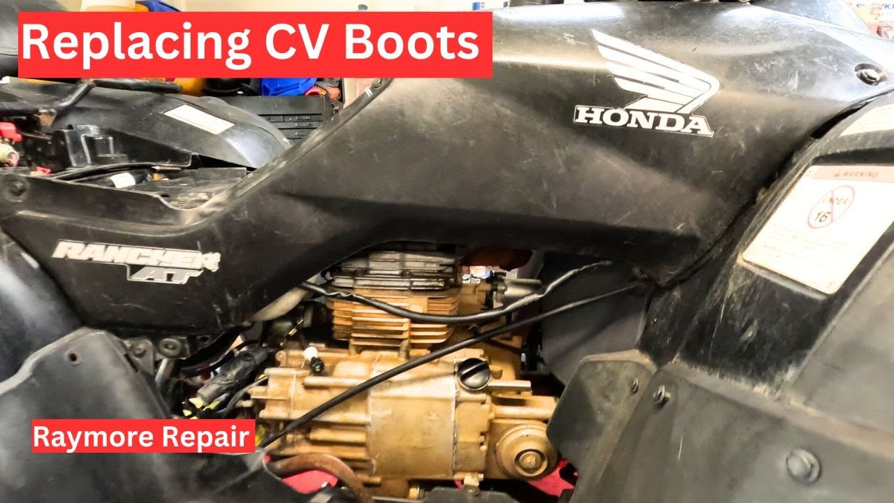 Honda TRX400AT Front Axles. Replacing CV Boots on the ATV. Part 1 of Several Jobs to be Done