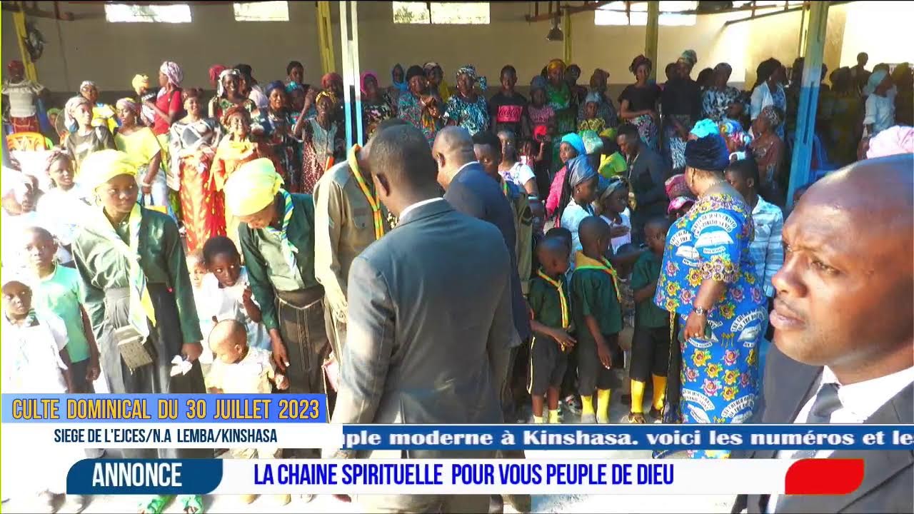 CULTE DOMINICAL DU 30 JUILLET 2023 AU SIÈGE DE L'EJCES N.A AVEC  GROUPE LE VAINQUEUR
