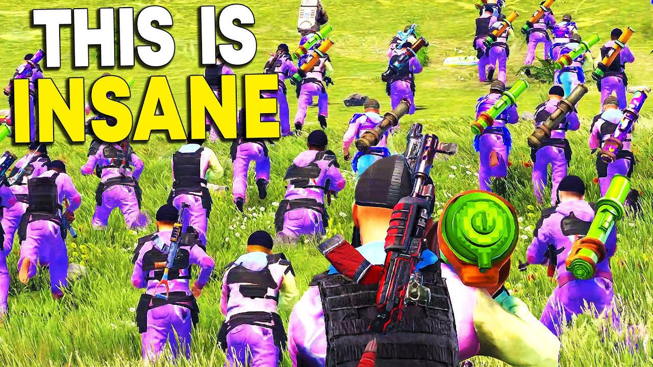 This 60 MAN ZERG RAID was INSANE - Rust Raid Cam