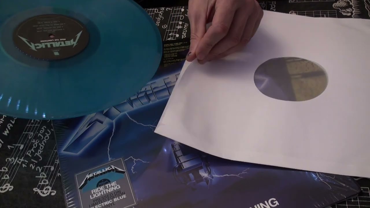 METALLICA Ride The Lightning 1984 Unboxing vinyl LP BLACKENED 2016
