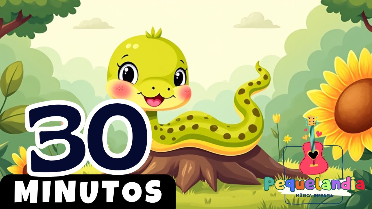🌴🐍 Canciones Infantiles | Serpientita Deslizante 🎶 Música Infantil para Jugar y Cantar