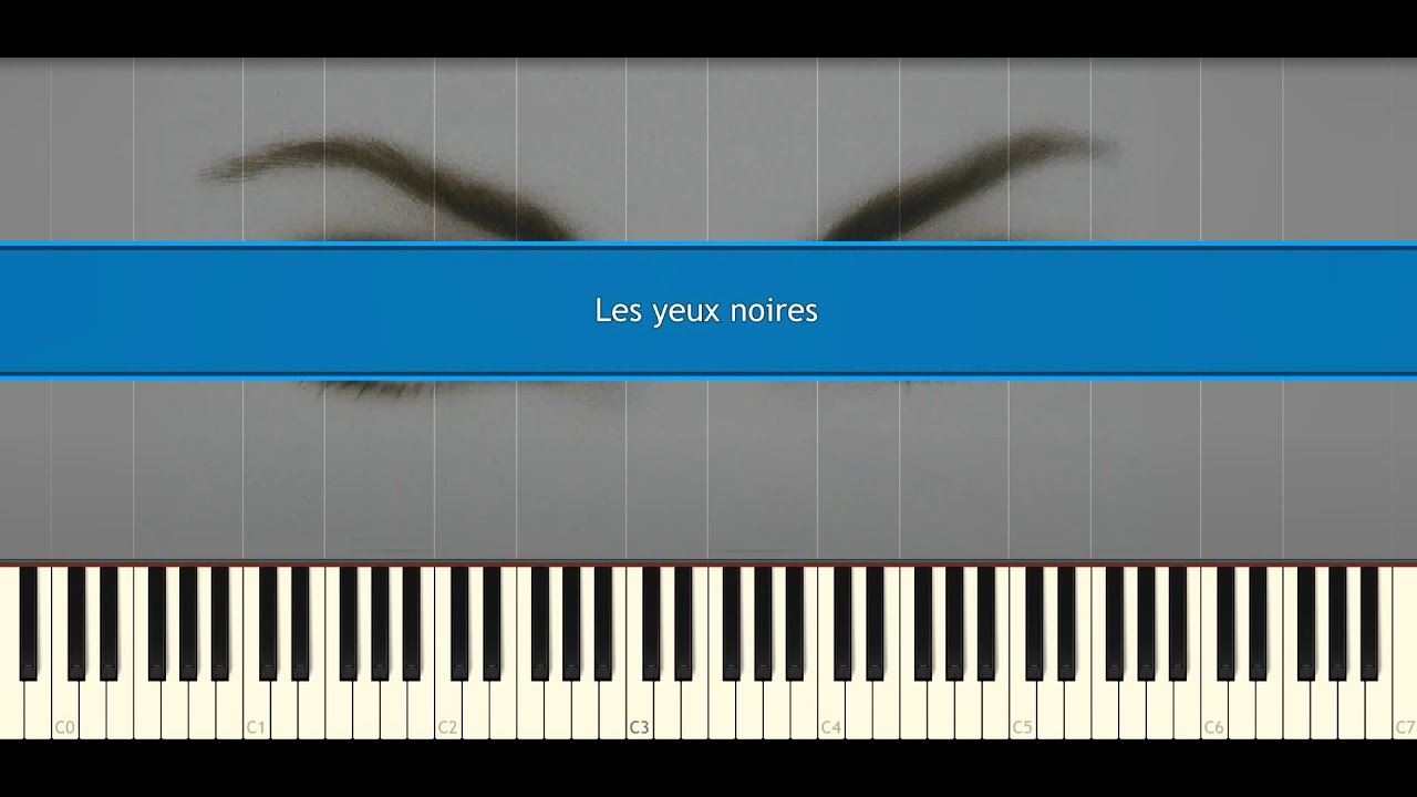 Les yeux noirs (Очи чёрные, Otchi tchornye) - Piano Tutorial