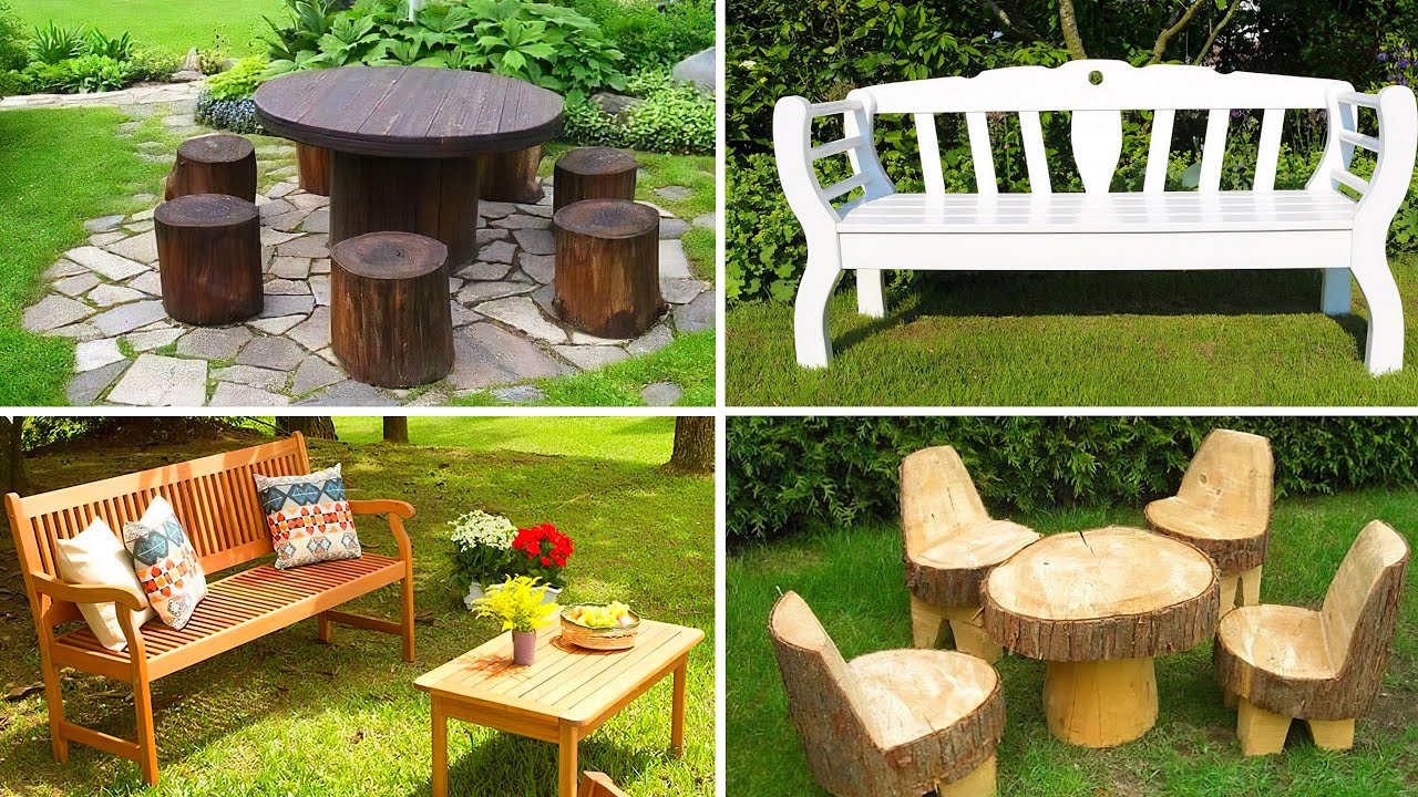 53 MODELOS DE MÓVEIS DE MADEIRA PARA JARDIM