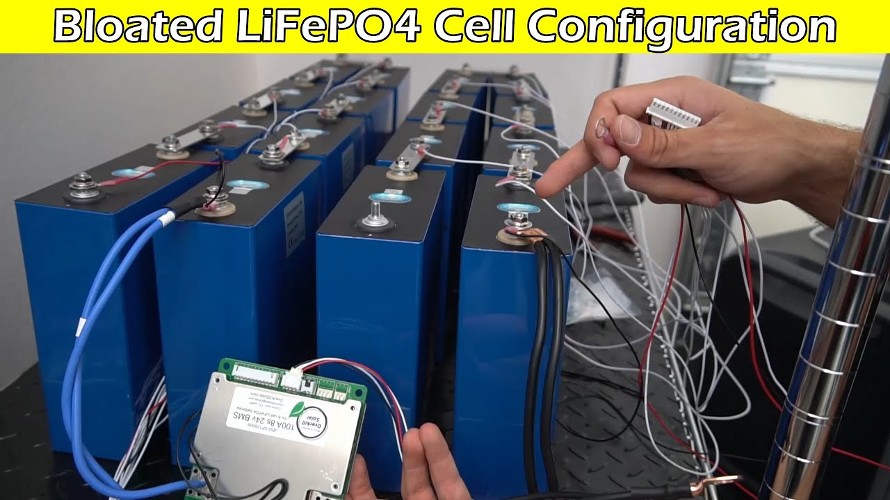 Bloated LiFePO4 Cell Configuration to Reduce Terminal Stress! (suggested by my viewers)