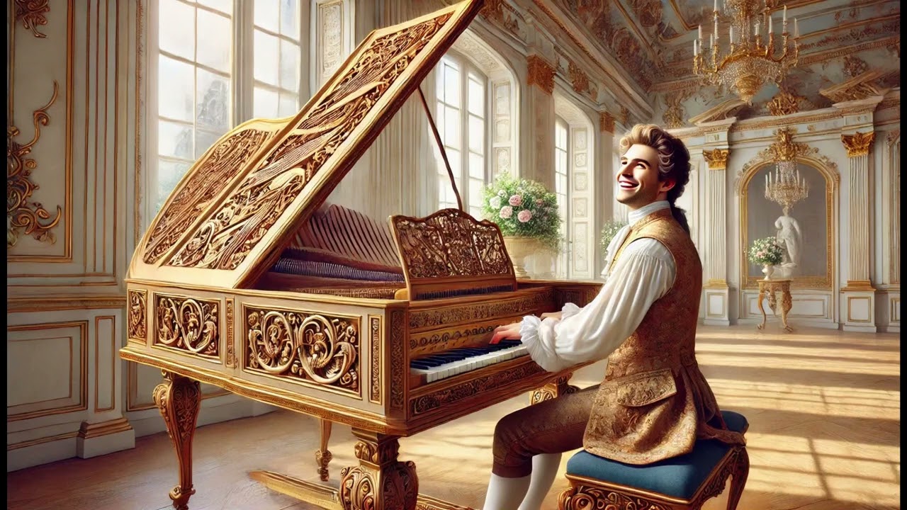A cheerful harpsichord solo with arpeggios | Relaxing classical music