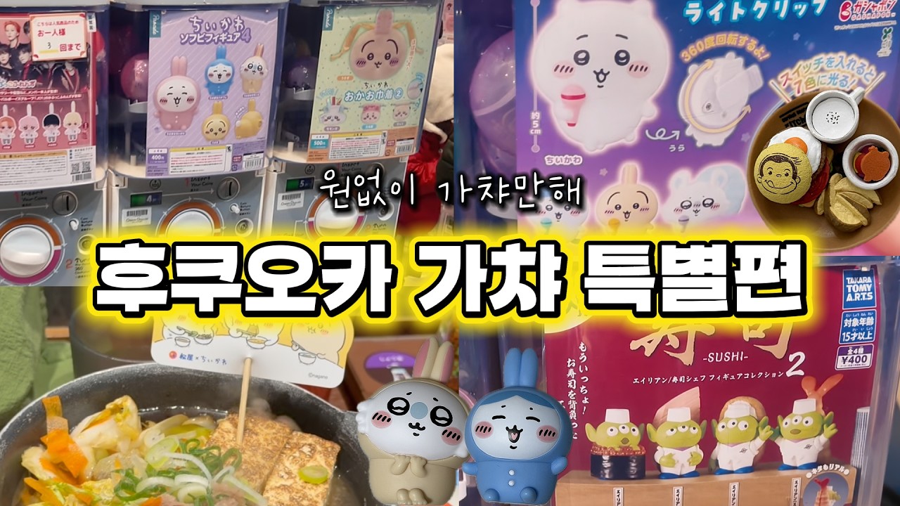 후쿠오카에서 원없이 가챠만 돌리는 가챠투어ㅣ구독자이벤트 또 열었어요