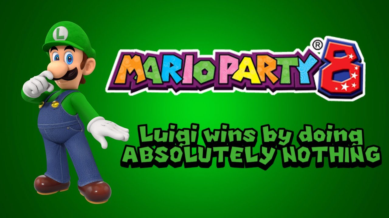 Mario Party 8 Luigi wins by doing ABSOLUTELY NOTHING