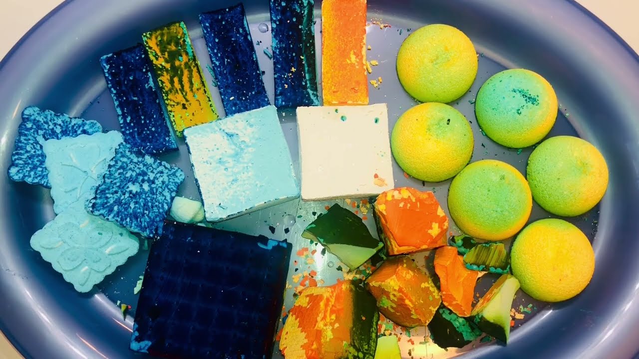 Colorful Reform Variety | ASMR | Gym Chalk | Oddly Satisfying 🟩🟦🟧⬜️🟨