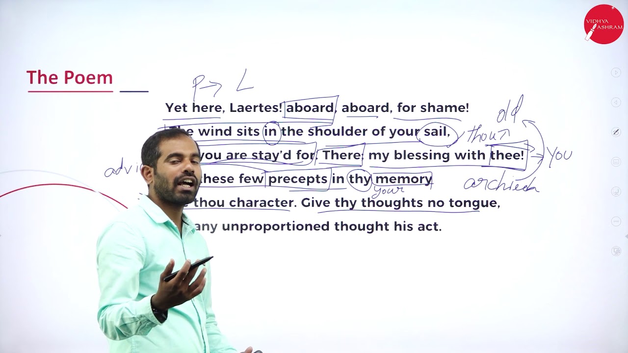 DAY 03 | ENGLISH | I SEM | B.COM & B.B.A | POLONIUS ADVICE TO HIS SON | L1