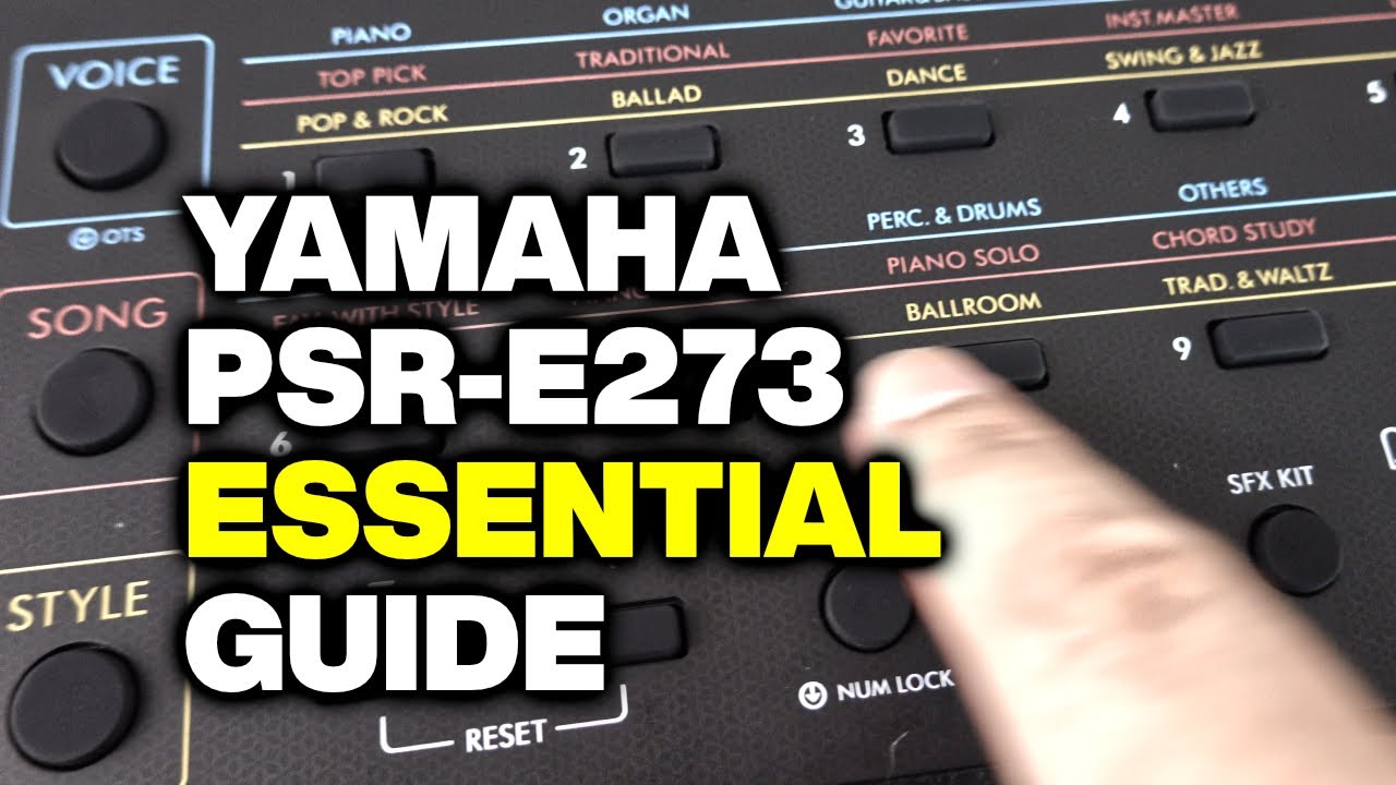 Как использовать Yamaha PSR-E273 (YPT-270) с ритм-аккомпанементом