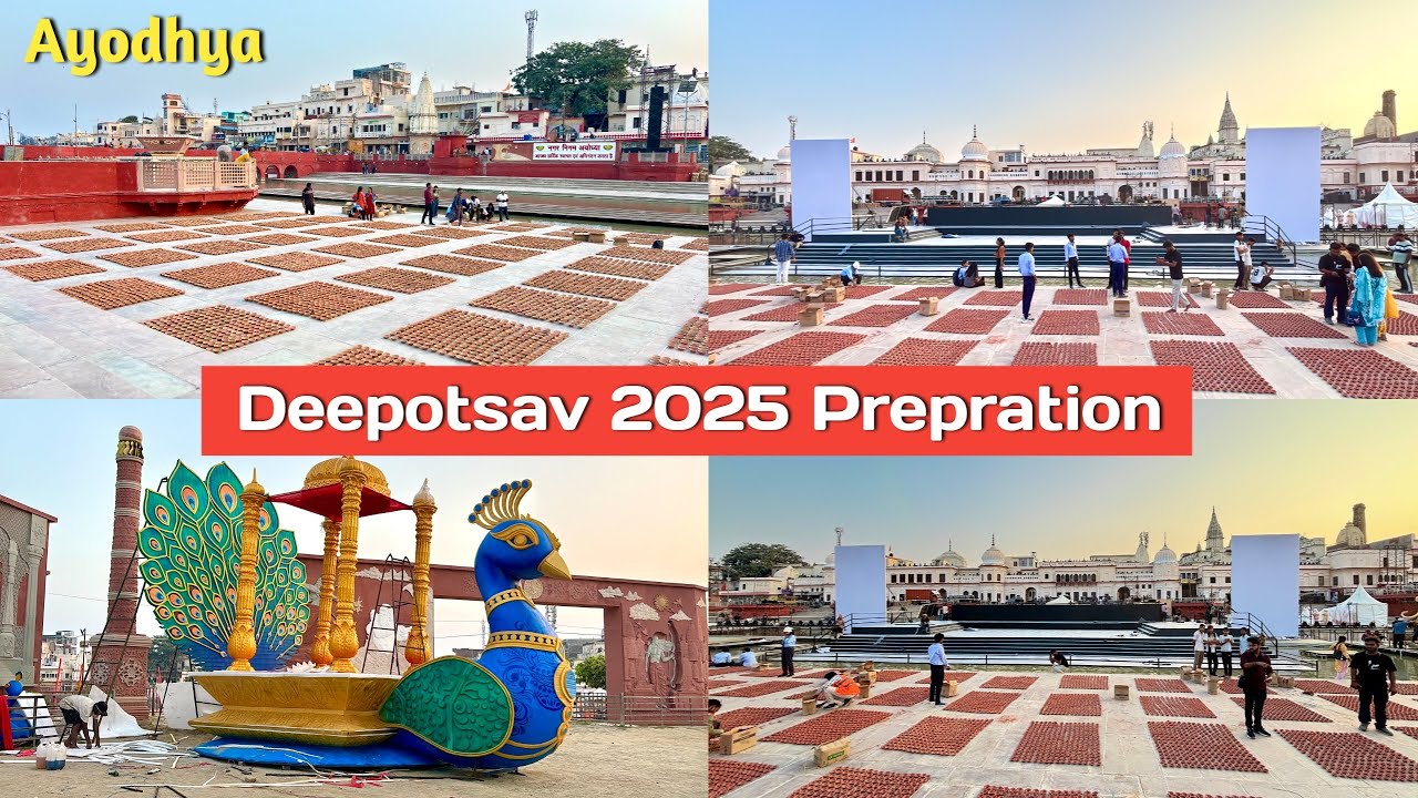 Ayodhya deepotsav 2025 ki taiyari | Deepotsav preparation today | Ayodhya deepotsav new update