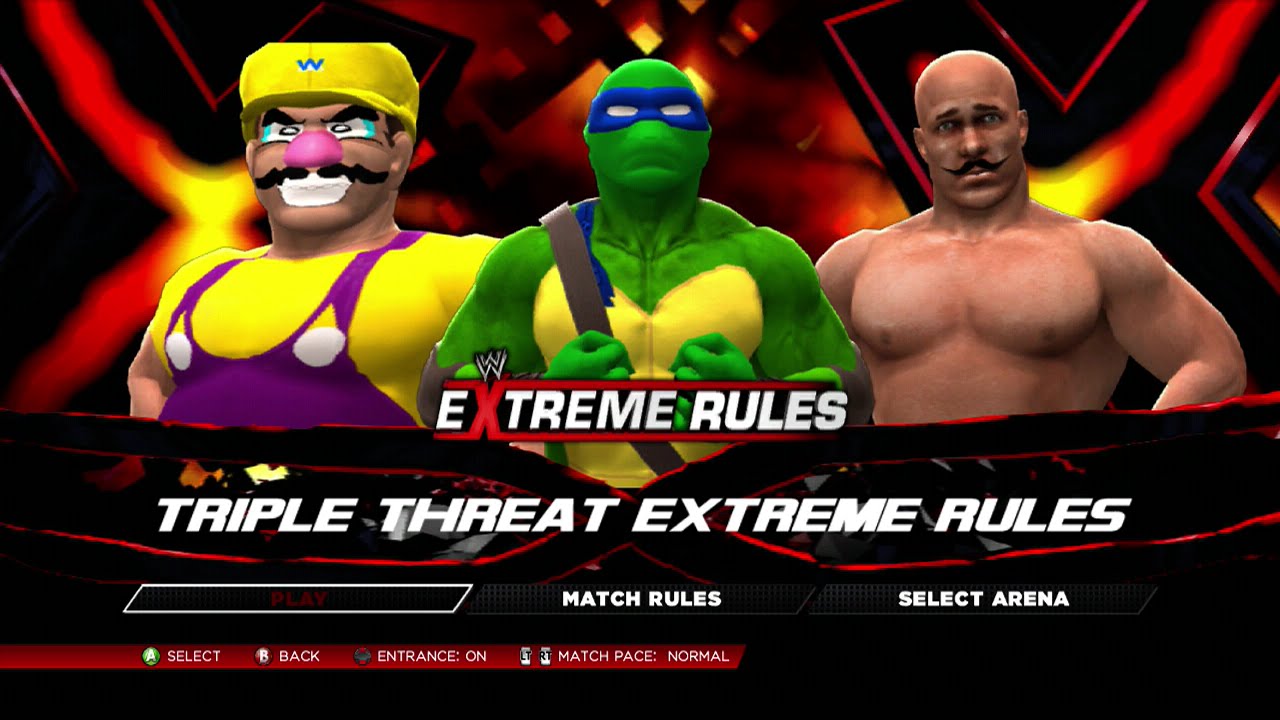WWE 2K14 Triple Threat With Custom Superstars
