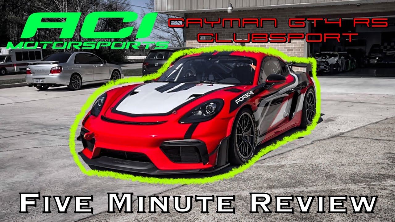 Porsche Cayman GT4 RS Clubsport - 5 Minute *Racecar* Review!!!