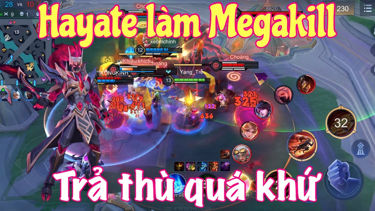 Hayate trả thù quá khư bằng pha Mega - LQMB