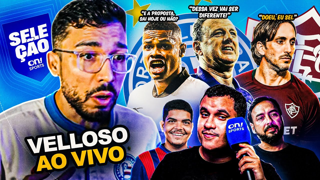 ULTIMAS DO BAHIA🔥ATLETICO VAI FACILITAR VINDA DE ATACANTE 👀 BAHIA X FLU - VELOSSO NO SELEÇÃO AO VIVO