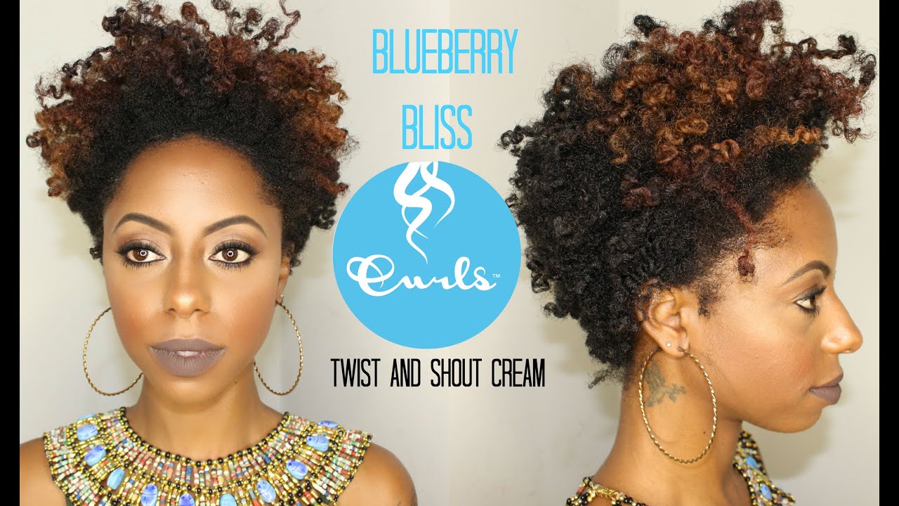 Twist out on tapered cut featuring the Blueberry bliss twist and shout cream! || Jessica Pettway