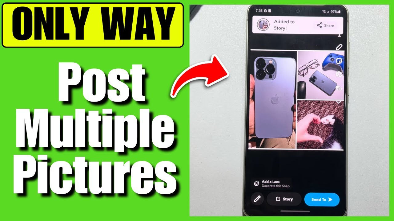 How to post multiple pictures on snapchat story (2026 UPDATED)