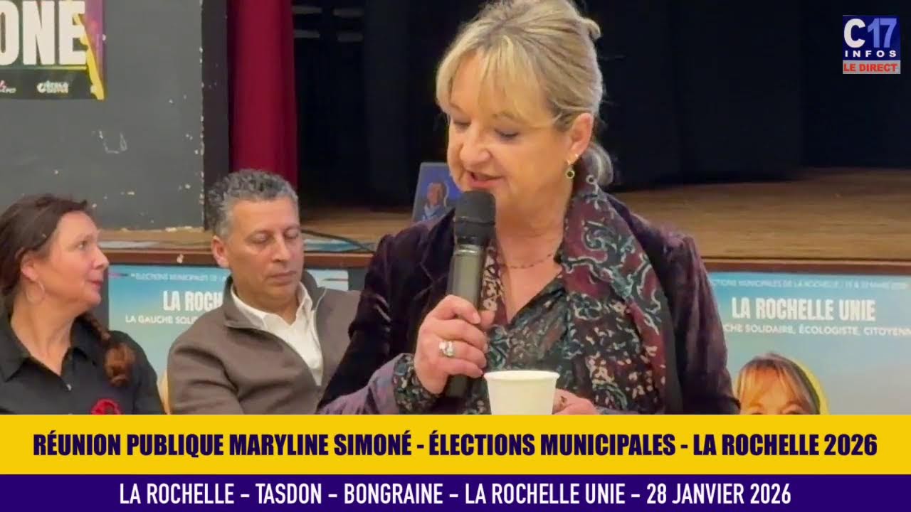 RÉUNION PUBLIQUE MARYLINE SIMONÉ - ÉLECTIONS MUNICIPALES LA ROCHELLE 2026