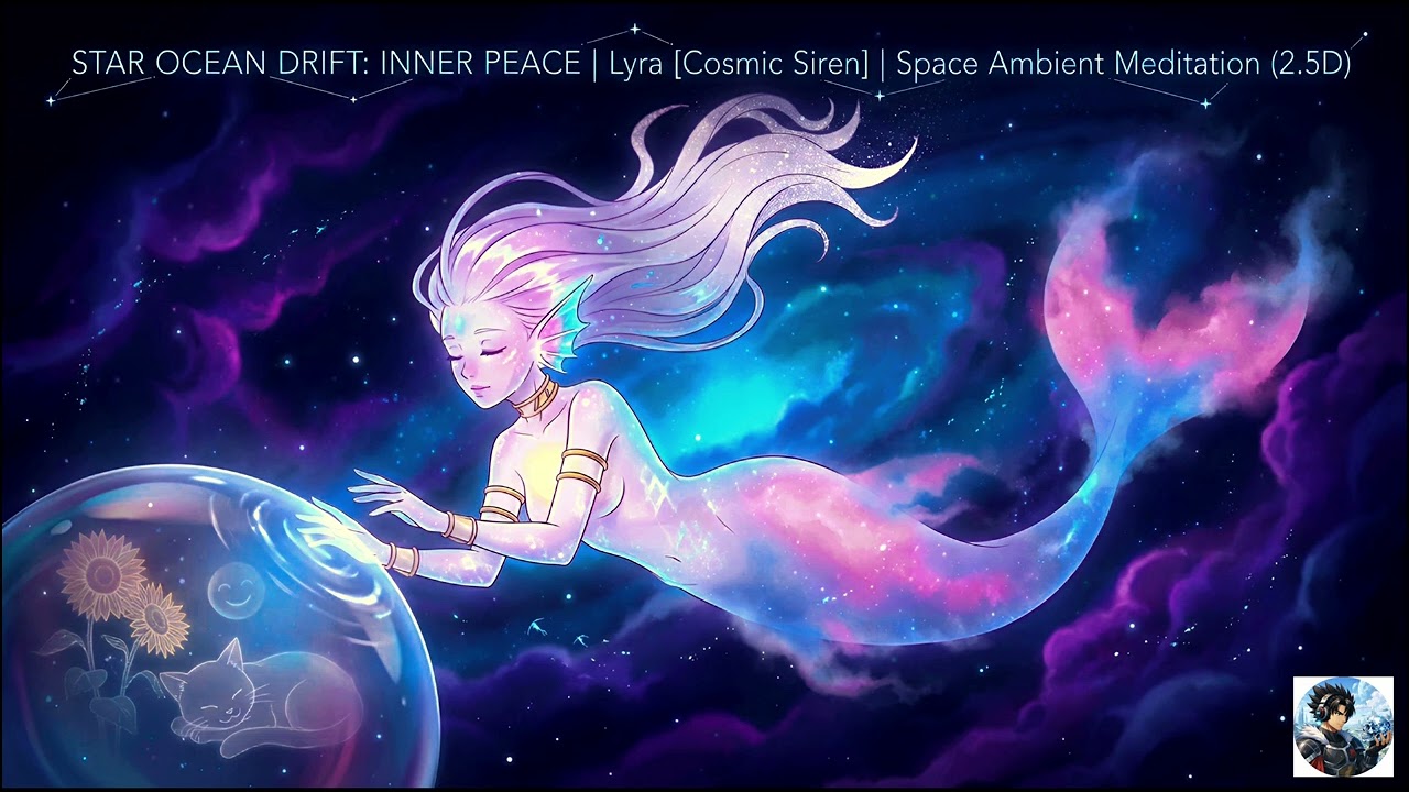 STAR OCEAN DRIFT: INNER PEACE | Lyra [Cosmic Siren] | Space Ambient Meditation (2.5D)