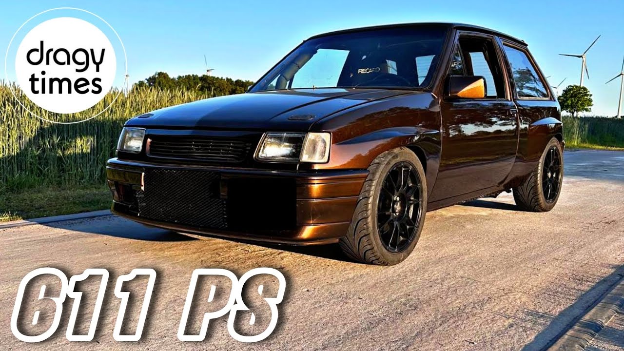 611 PS Opel Corsa A C20 LET 2.0L 16V Turbo AWD | Acceleration from 100-200 km/h - 60-130 mph