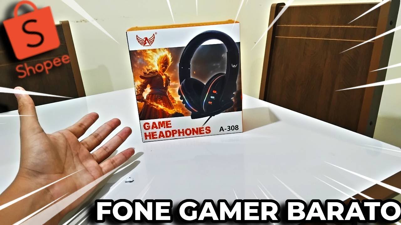 Comprei o Headset Gamer da shopee *unboxing*