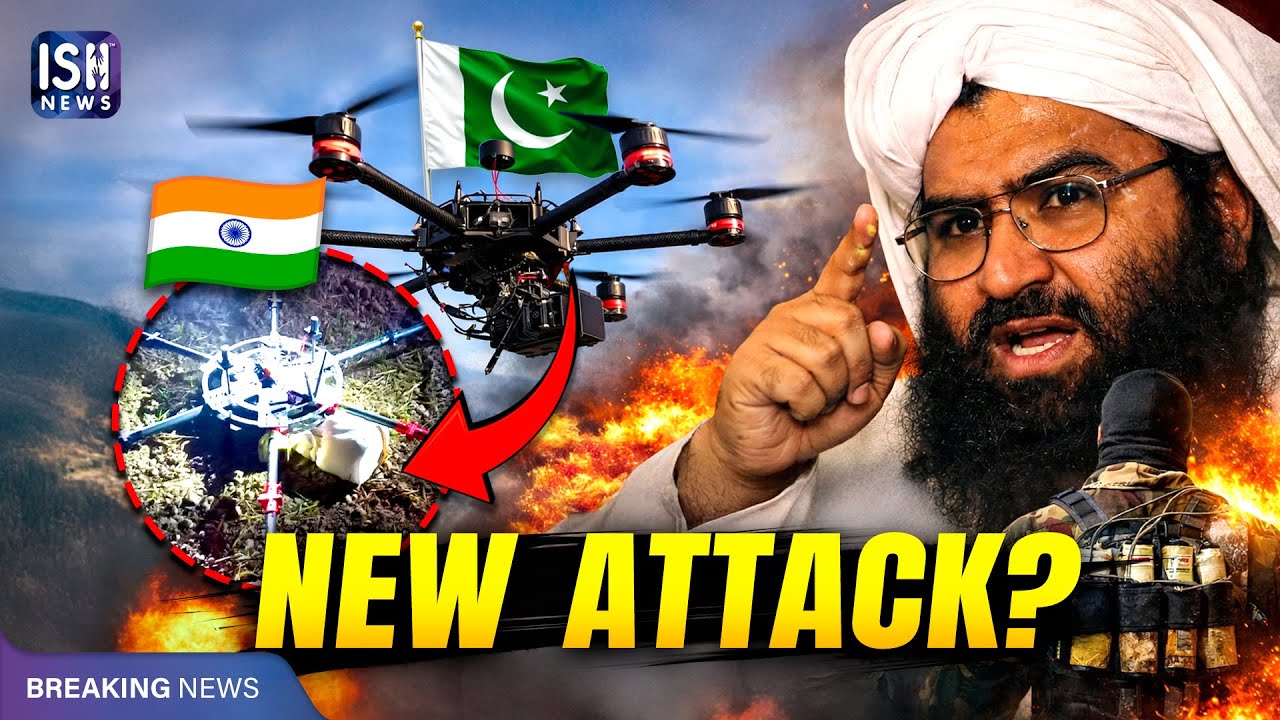 Pakistani Drones Seen in J&K, Masood Azhar Warns of Suicide Attacks | ISH News