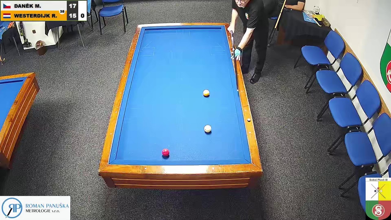 Czech league | 3-cushion | 1st class | 9th round | Robbie Westerdijk v Martin Daněk