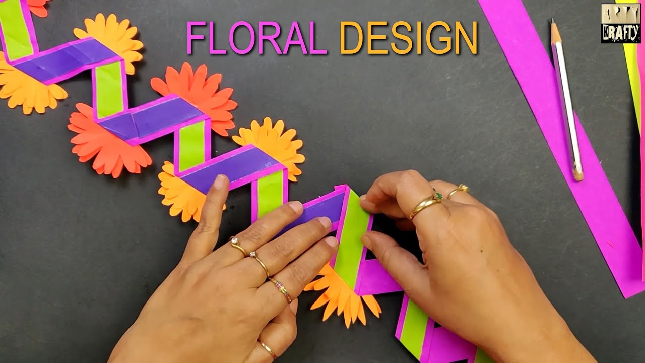 A Unique, Beautiful & Very Easy Border for Bulletin Board | 5 - Min. Design | DIY