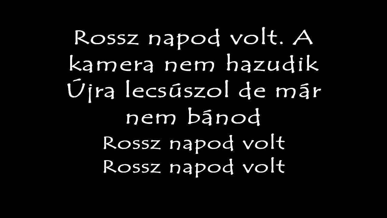 Daniel Powter - Bad day magyar dalszöveggel