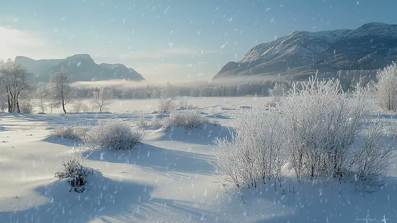 A Quiet Winter Moment Made of Snow and Cold Air